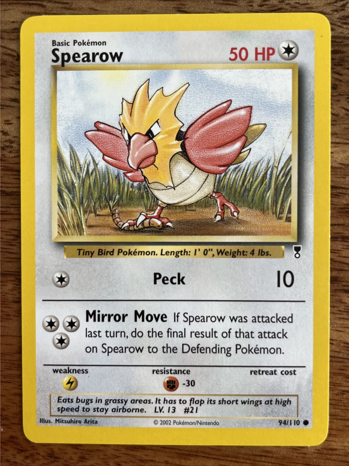 Spearow 94/110 Pokemon Card
