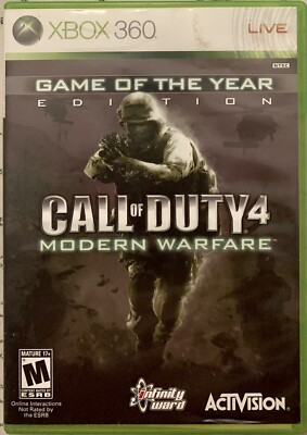 Call of Duty 4 Modern Warfare Game of the Year Edition Xbox 360 Complete In Box