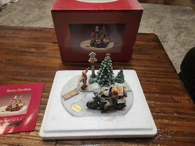 Harley Davidson Main Street USA Limited Porcelain Christmas