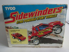 TYCO 1990 Gyro Powered Sidewinders Red Pickup Truck Stunt Vehicle w/ Launcher