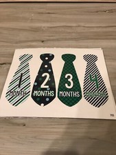 Months in Motion 712 Monthly Baby Stickers Necktie Tie Boy 1-12