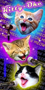 Kitty Oke Beach Bath Towel 30 X 60 Cat Kitty Kareoke Meme Space Meow Ebay