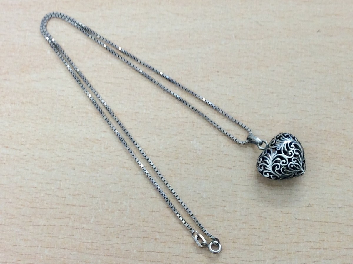 ネックレス・ペンダント VERY VINTAGE SILVER HEART PENDANT NECKLACE VINTAGE STERLING SILVER HEART PENDANT NECKLACE 1980 | eBay