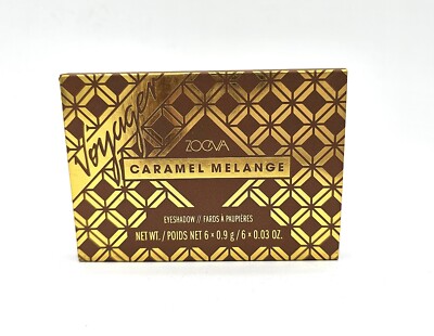 Zoeva Caramel Melange, Selected With Taste. 6 Eyeshadow Palette Browns. NEW!