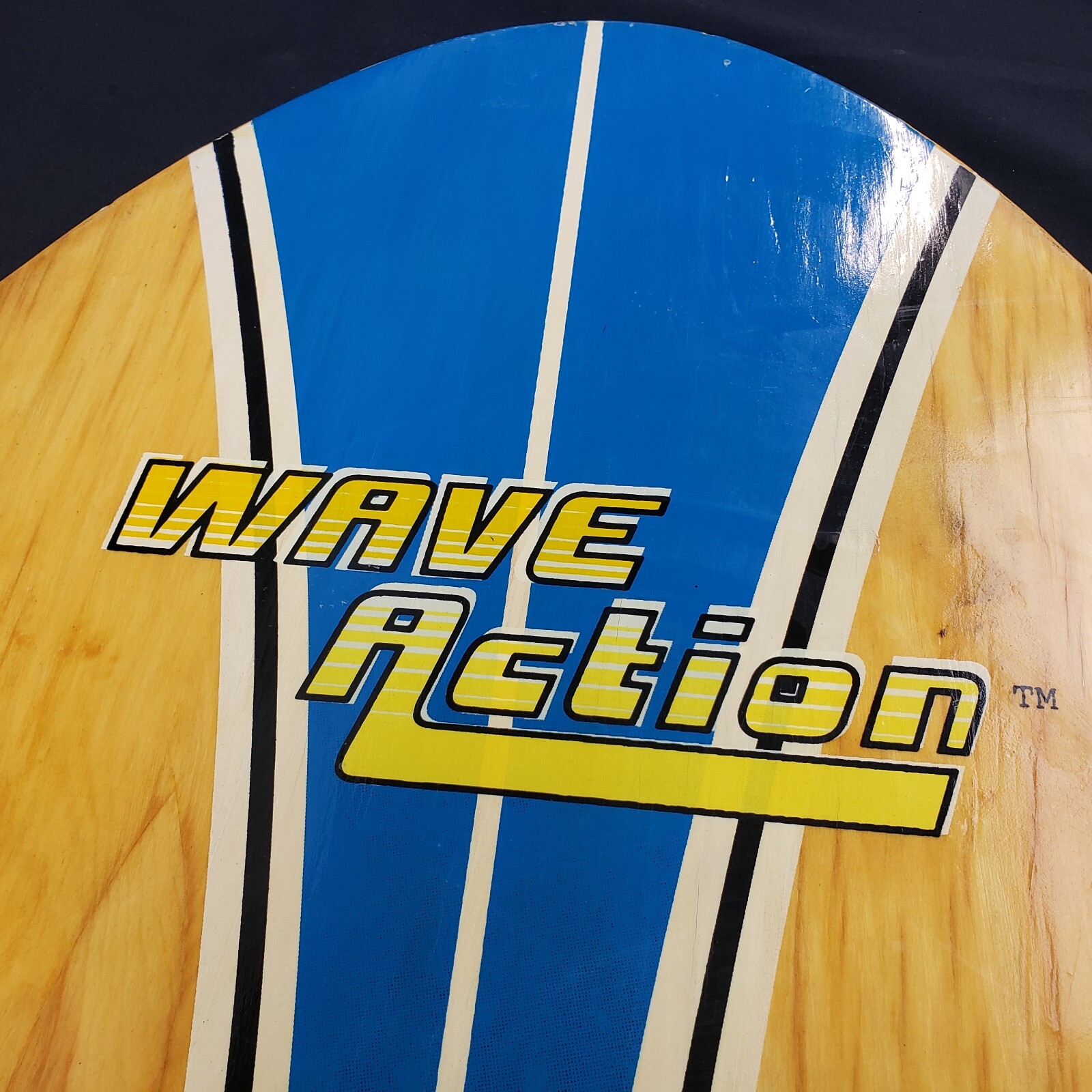 Vintage Wood Wave ActIon Skimboard Boogie Board Hilton Head Island
