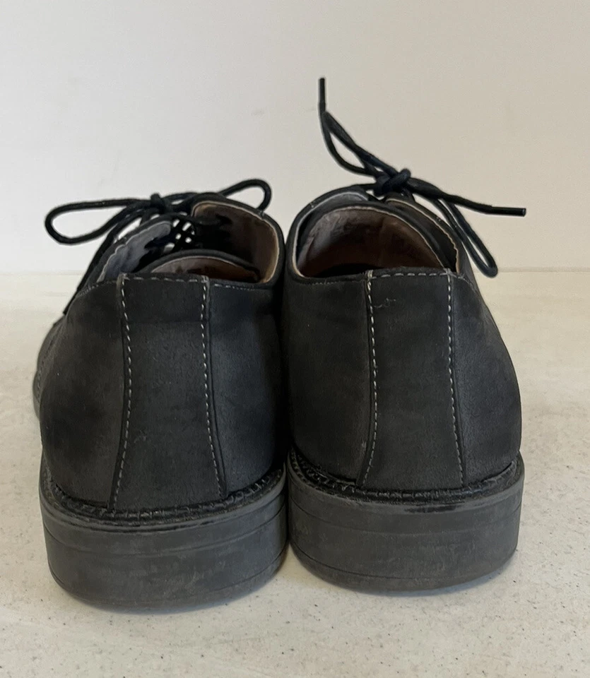 Zapatos Oxford de gamuza de cuero Dexter para hombre talla 8,5 gris oscuro con cordones mocasines Foto 4 de 4