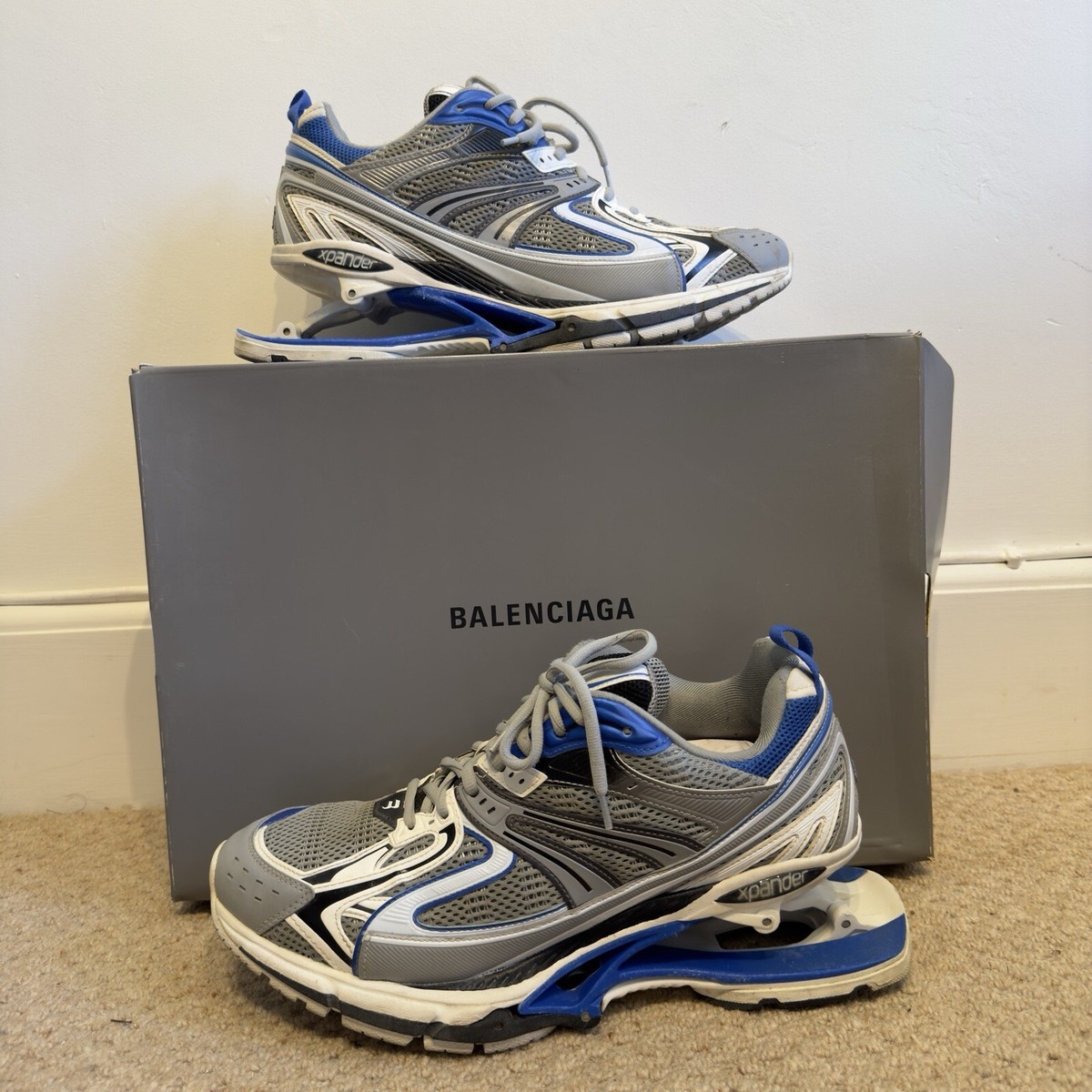Balenciaga X Pander 'blue/silver' Size UK 11 ✓ 100% Authentic