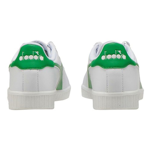US:11 Men's Italian brand DIADORA - GAME P SNEAKERS WHITE / GREEN LAST ! - Picture 6 of 6