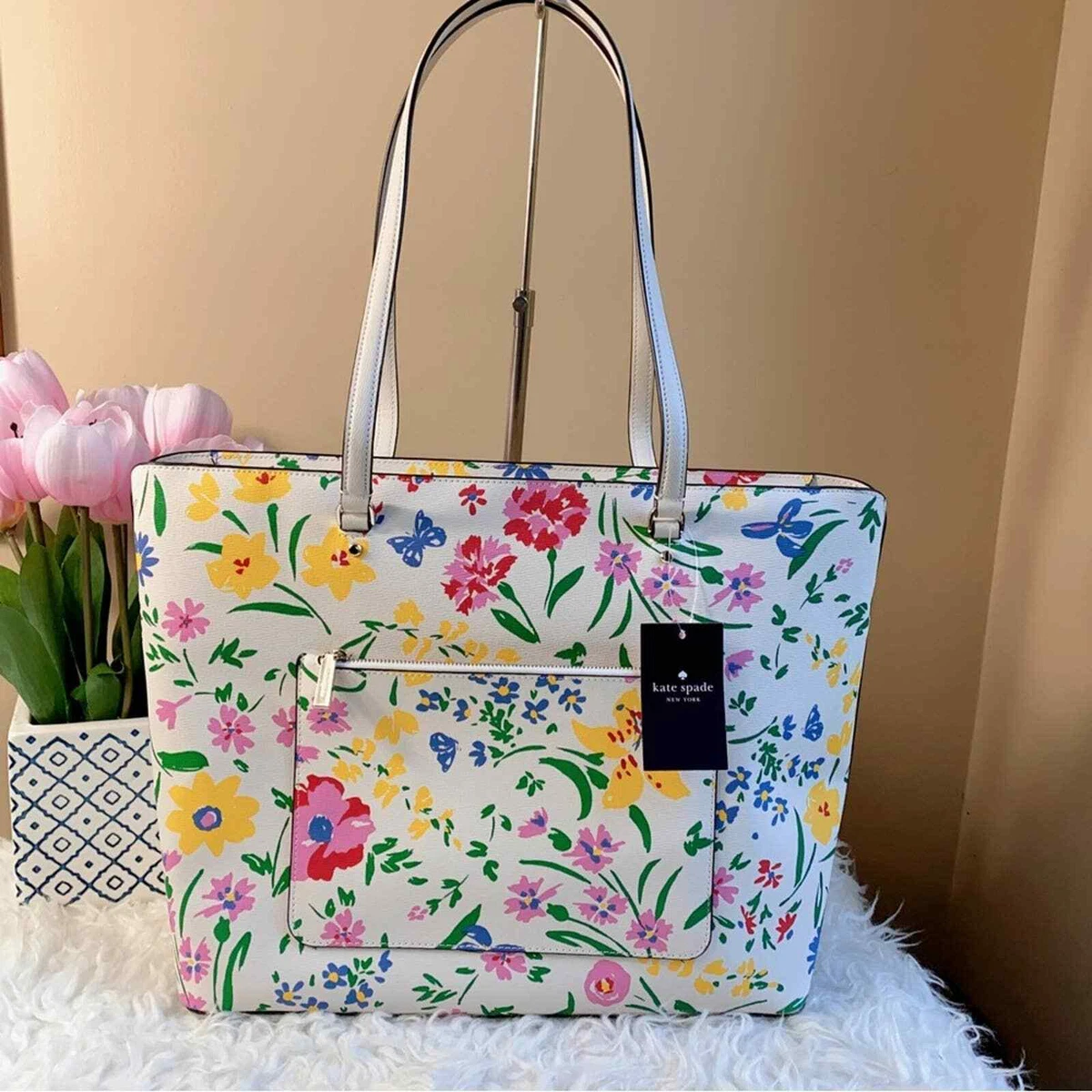 Kate Spade perfect new england floral printed large tote