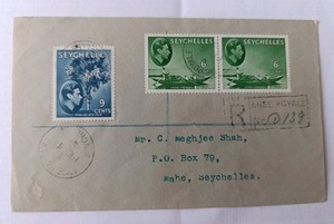Stamps Philately Cover Seychelles 1951 Commenwealth Colonies Briefmarken