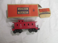 POSTWAR LIONEL 6257 RED CABOOSE in GREAT CONDITION w/ BOX