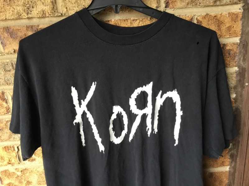Vintage Korn Band T-Shirt  Size  XL 90s Music Concert Top AllSport