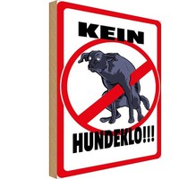 Holzschild 30X20 Cm Kein Hundeklo Tiere Tier Haustier Deko Geschenk Holz Schild