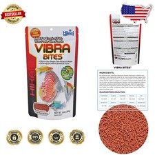 Hikari Vibra Bites Fish Food Red 9.8oz - Color Enhancing, Live Food Alternative