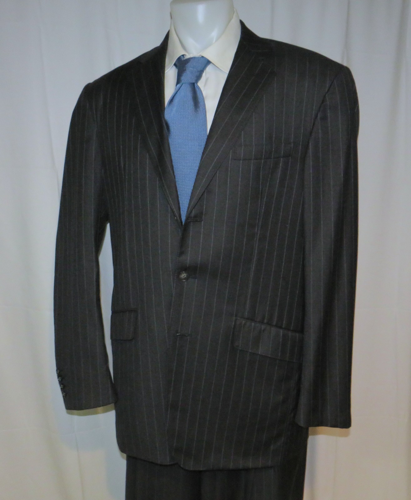 Raphael Wardrobe Design Bespoke Gray Striped Thre… - image 5