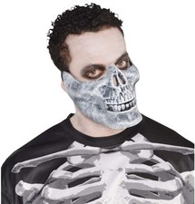Skeleton Jaw Mask Bones Skull Fancy Dress Up Halloween Adult Costume Accessory
