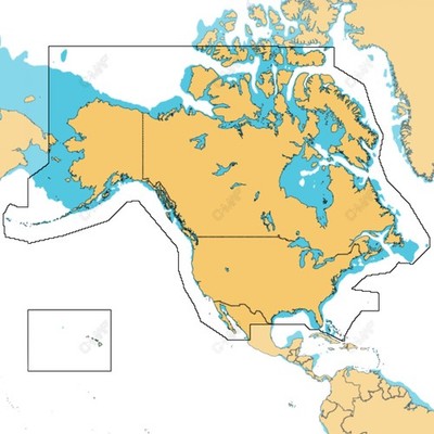 CMAP Discover North America Lakes US/Canada Map Card for Marine GPS Navigation