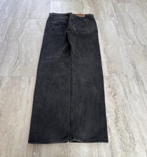 VTG 1995 Levi’s 501 Button Fly Made in USA Relaxed Straight Fit Black Denim Jean