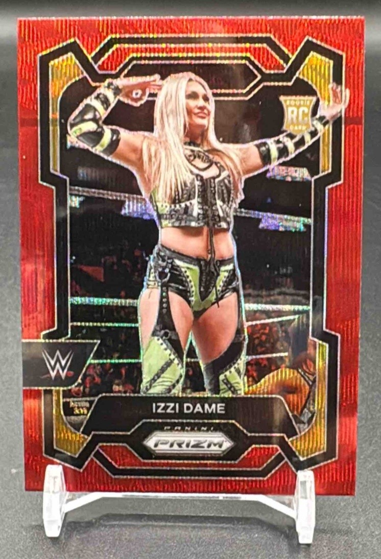 2024 Panini Prizm WWE Izzi Dame #116 Ruby Wave Prizms RC