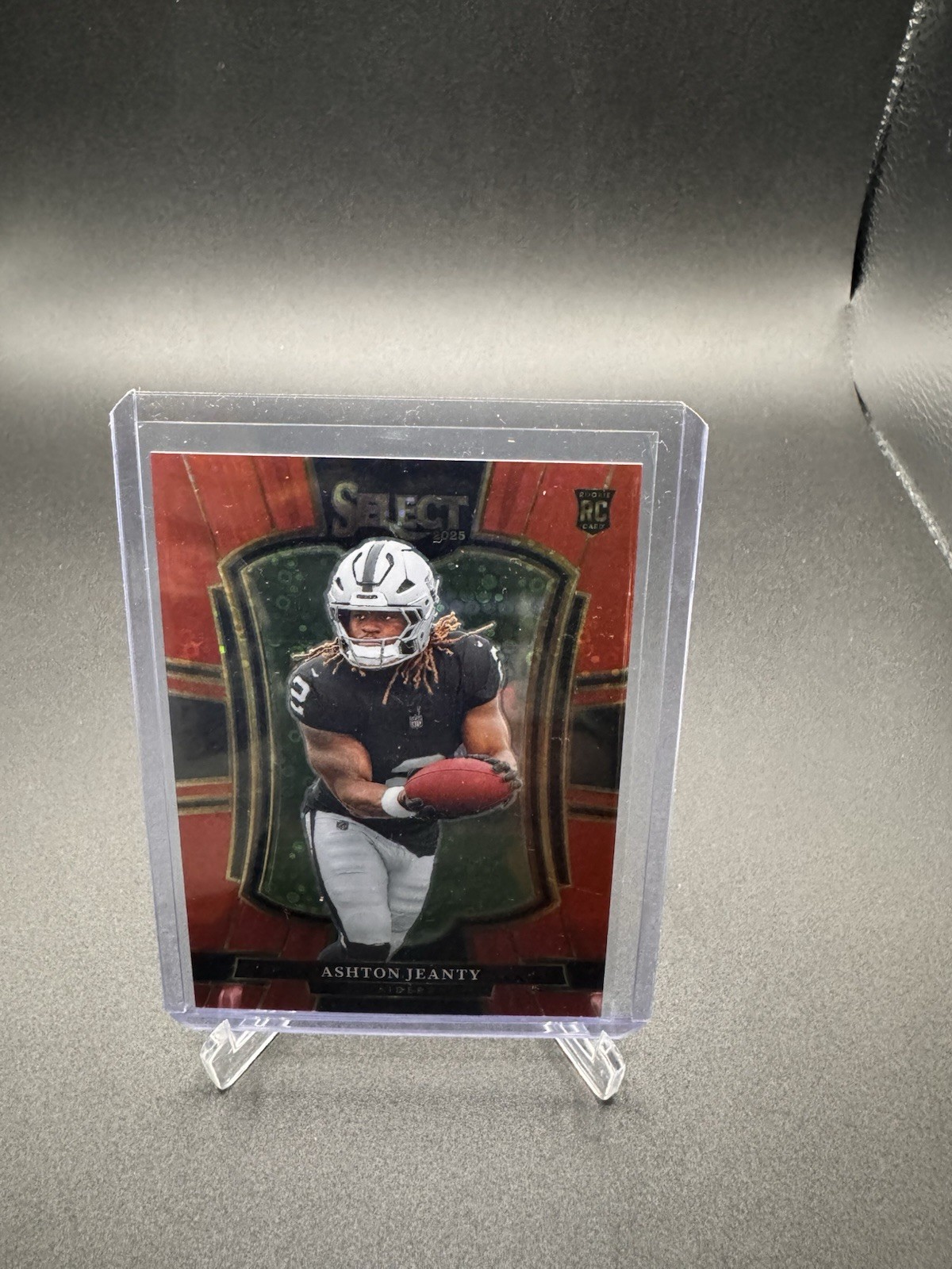 2025 Panini Select - Premier Level Ashton Jeanty 23/49 Red Disco Prizm (RC)