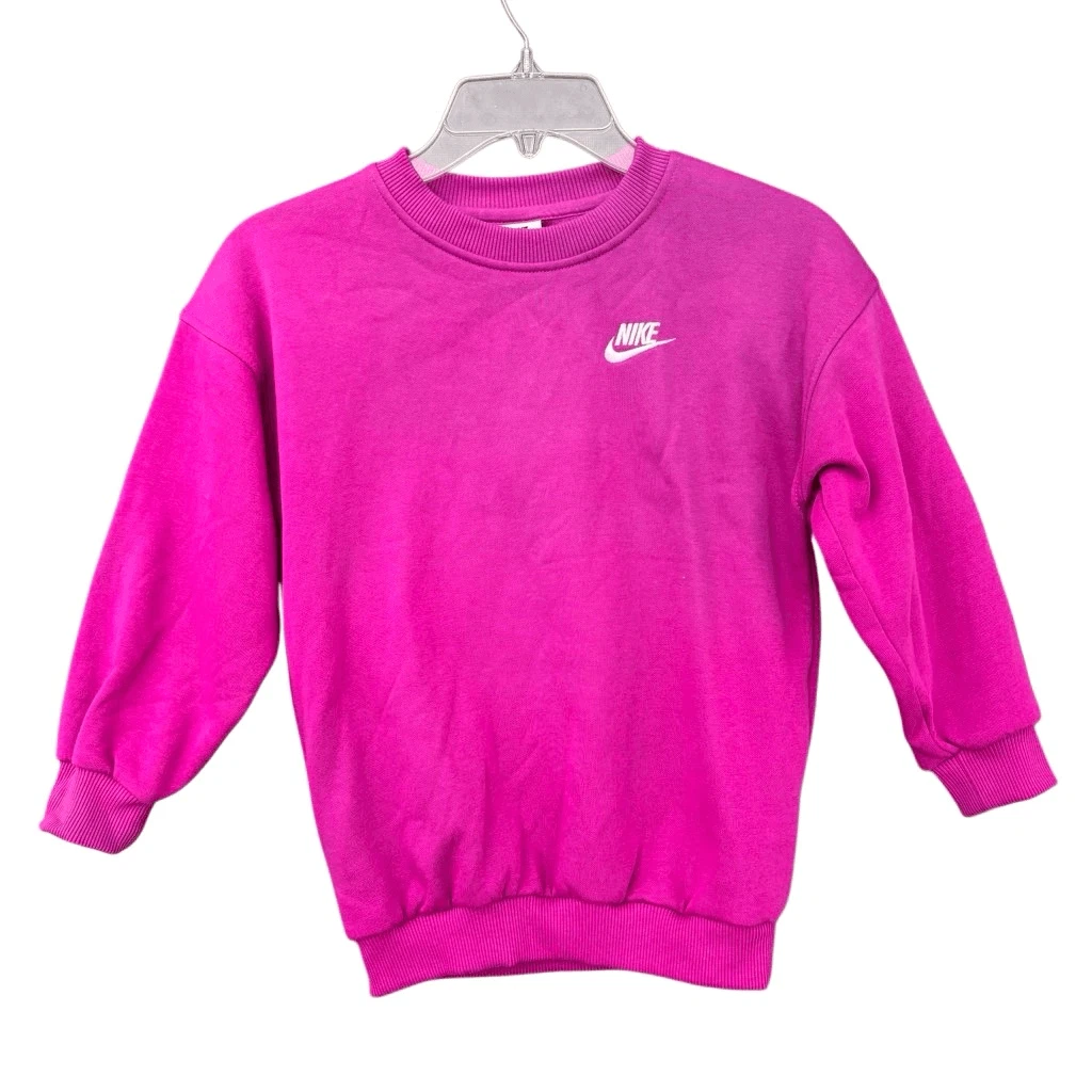 NEW Nike Little KidS Sportswear Club Fleece Pullover Sweatshirt Girl Sz X Small