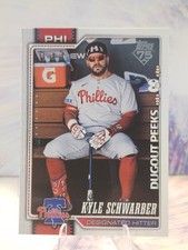 2026 Topps Series 1 Kyle Schwarber #250 Dugout Peeks SP Celebration Phillies