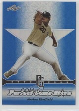 2013 Leaf Perfect Game Showcase Metal Stars Blue 15/25 Justus Sheffield z6b