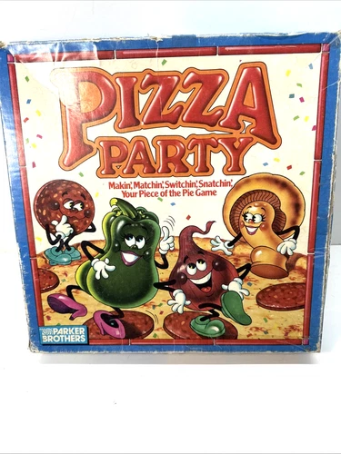 Vintage PIZZA PARTY Board Game 1987 Parker Brothers with Instructions Complete