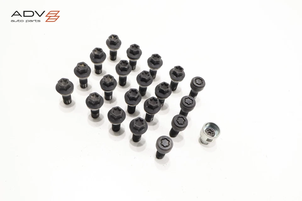 19-25 BMW X5 X6 G05 G06 WHEEL RIM LUG NUT BOLT & ANTI THEFT LOCK KEY OEM -SET- - Image 3 of 4