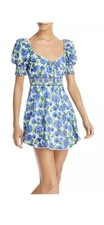 Alice and Olivia Crawford Sweetheart Tiered Floral Mini Dress Size 8