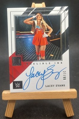 2022 Panini Impeccable WWE Lacey Evans Indelible Ink Autograph /99 on Card Auto