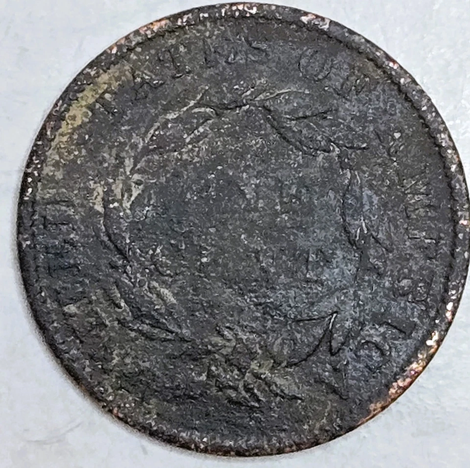 1836 CORONET HEAD LARGE CENT 1C - Type Coin - FREE SHIPPING! - Image 2 of 2