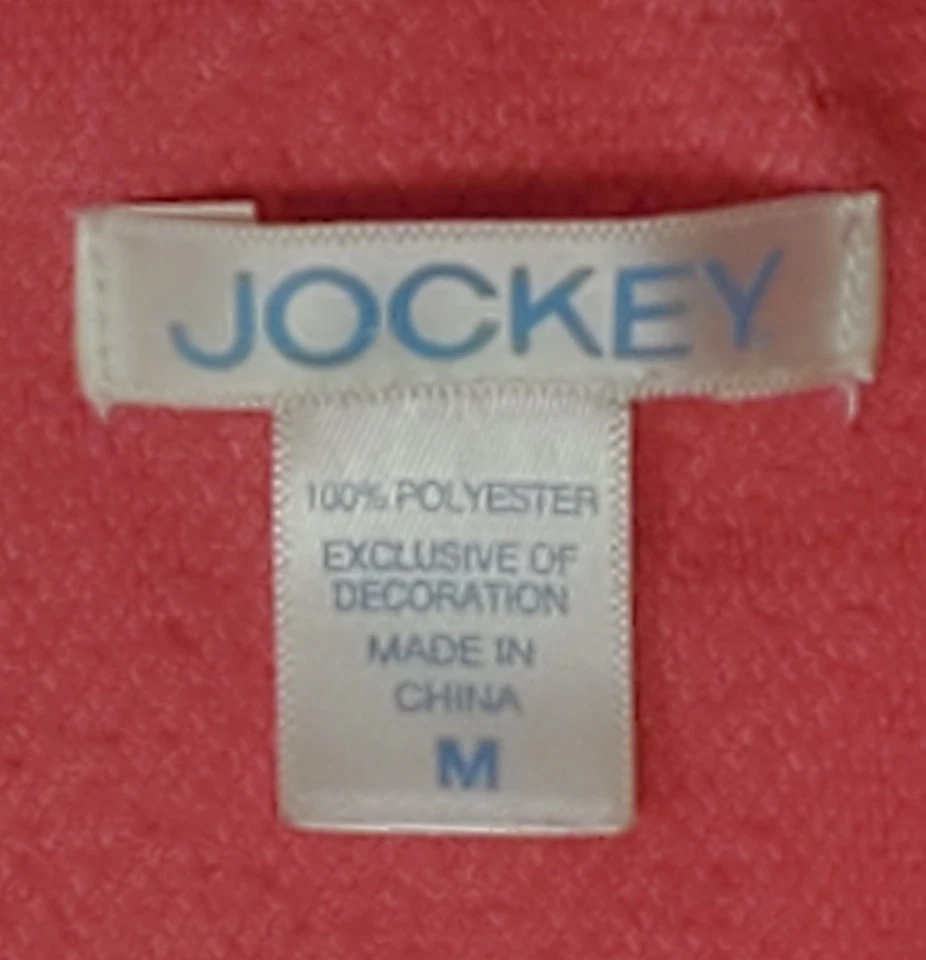 Bata envolvente coralina mediana Jockey para mujer con cinturón de corbata adjunto 2 bolsillos laterales Foto 3 de 4