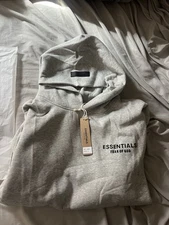 Brand New Dark Oatmeal Essentials Hoodie Size Large 100% Authentic