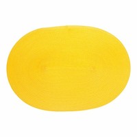 Continenta Tischset Oval Platzdecke Platzmatte Untersetzer 45 X 31 Cm Gelb