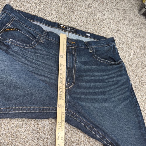 Ariat Rebar M4 Relaxed Fit Boot Cut Jeans Mens Size 44 X 32 - Picture 11 of 19