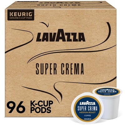 Lavazza Super Crema, Single Serve Keurig  K-Cup  Pods, Medium Espresso Roast ...