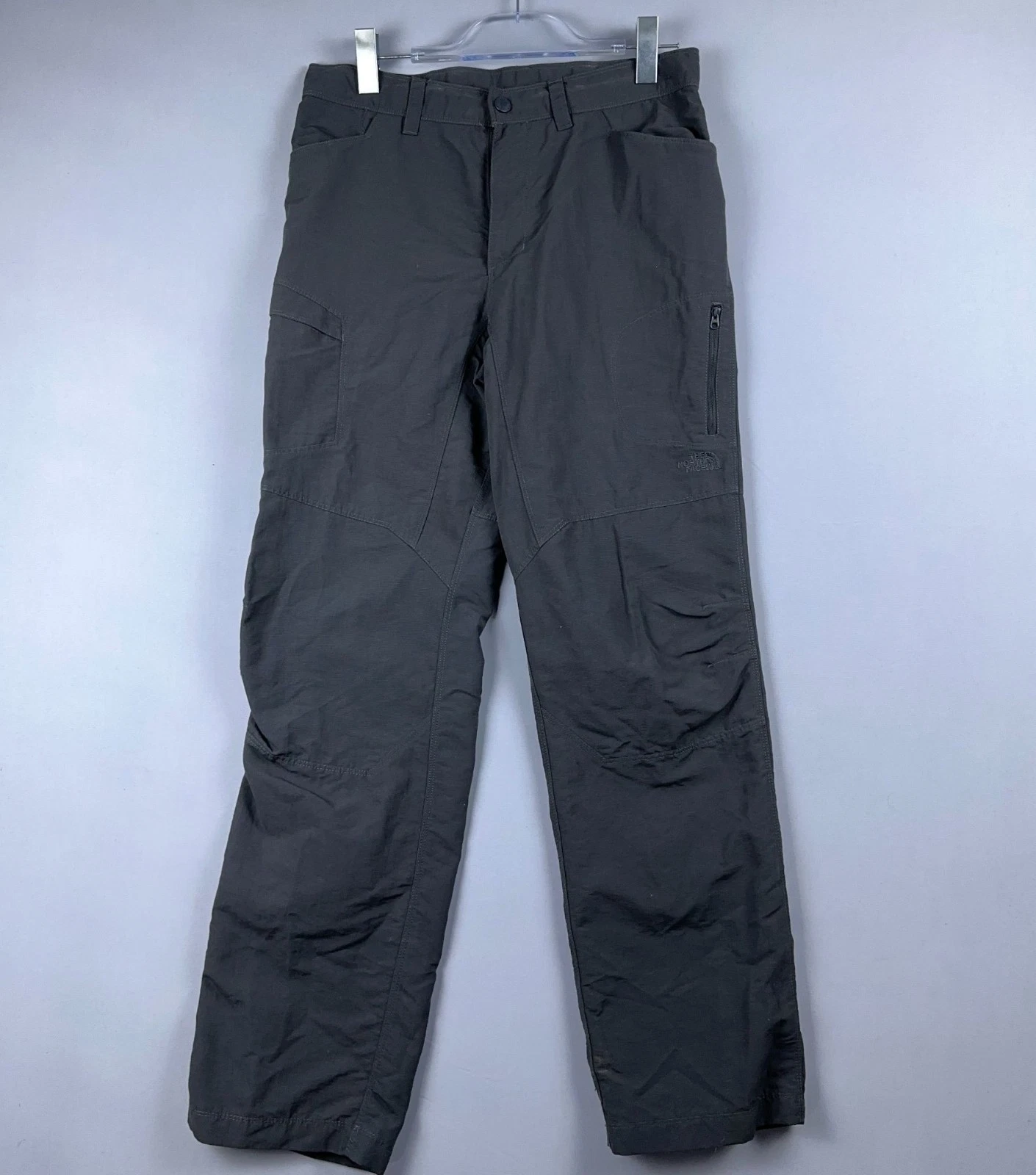 The North Face Mens Track Pants Size 32 Long Hiking Working Mid Rise Gray