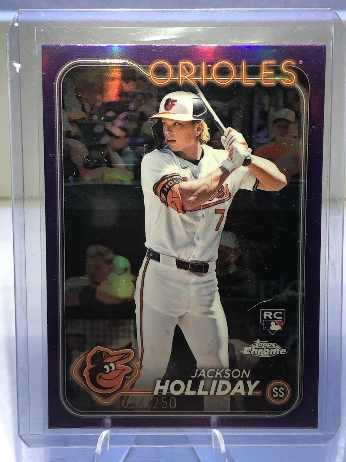 2024 Topps Chrome - Jackson Holliday #88 Purple Refractor /250 (RC)