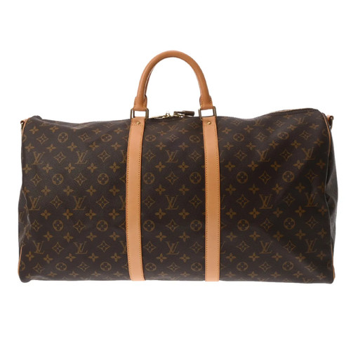 Louis Vuitton Keepall M41414 Boston Bag Monogram Canvas Brown #WB4071