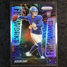 2025 Prizm Football JAXSON DART Fireworks Rookie Silver #6