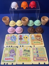 LeapFrog Scoop and Learn Ice Cream Cart Replacement Parts 20 Pieces Cards Cones