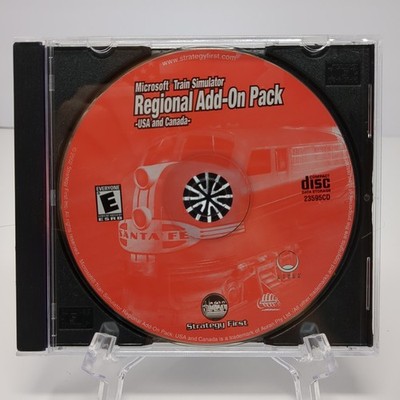 2002 Microsoft Train Simulator Regional Add On Pack USA Canada Disc And Case