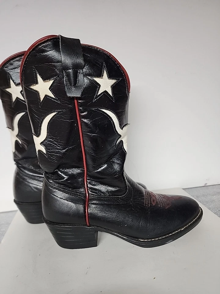 Laredo Youth Texan Cowboy Boots Lether Size 12M - Image 3 of 4