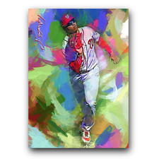 Juan Soto #7 Art Card Limited 37/50 Edward Vela Signed (Washington Nationals)