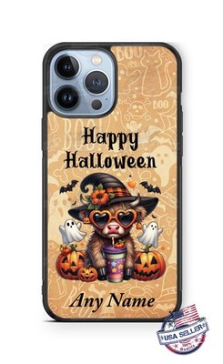 Halloween Baby Cow Pumpkin Fall Season Phone Case for iPhone 16 Samsung Google 7