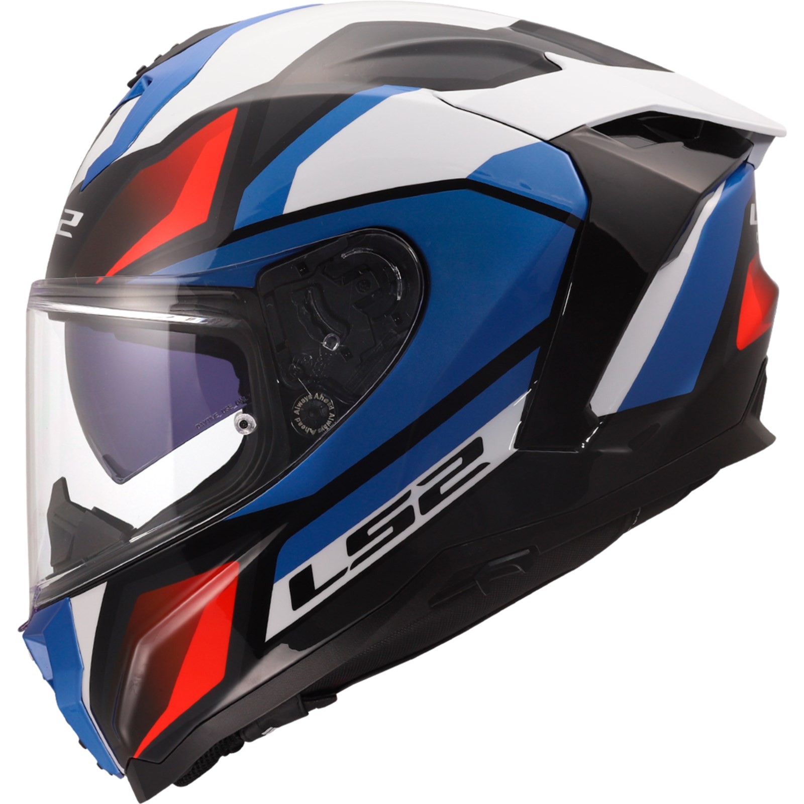 LS2, Integraler Motorradhelm CHALLENGER II VIPER White Blue Red, S | Belüftet - Bild 2