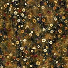 45" Wildflower Meadow Quilting Fabric, Rustic Sunset
