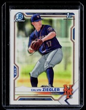 2021 Bowman Draft #BDC-123 Calvin Ziegler Chrome Refractor