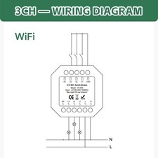 Module Interrupteur Intelligent WiFi 4 Canaux pour Tuya AC100 240V pour Éclaira